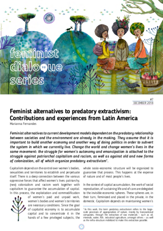 Feminist alternatives to predatory extractivism